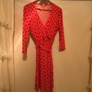 Sz L Orange Dress